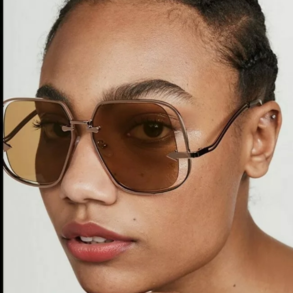 Karen Walker "Hypatia" Sunglasses Square Rose